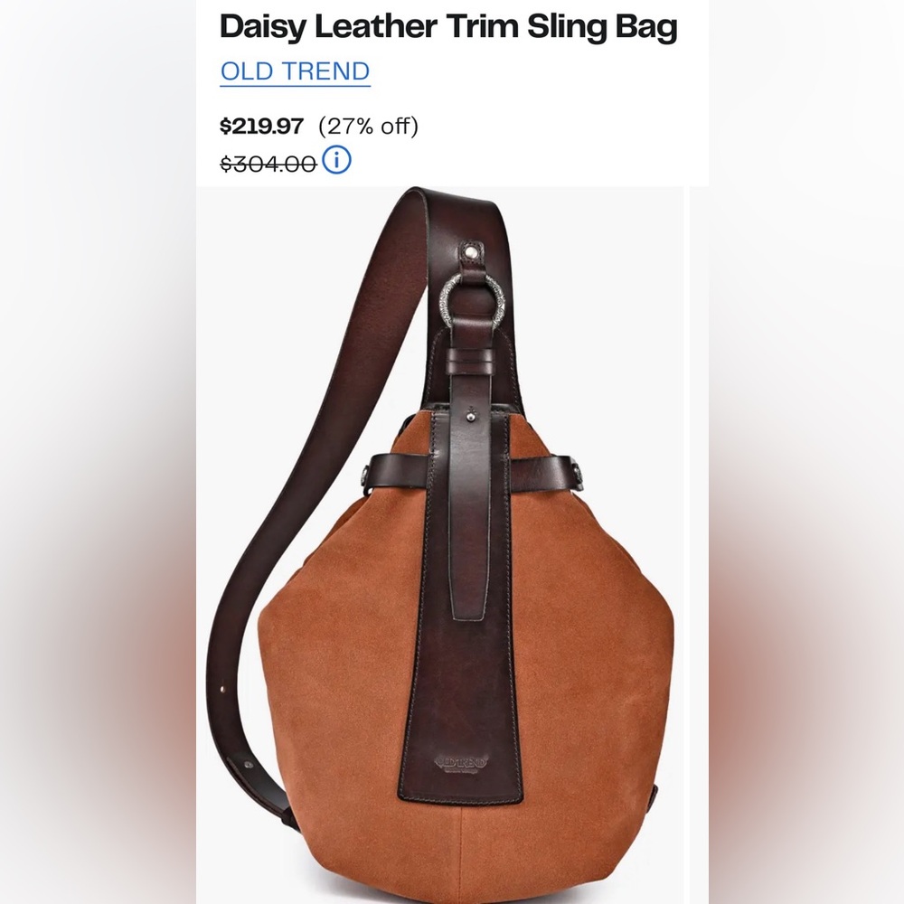 OLD TREND Daisy Leather Sling Bag